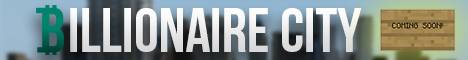 Billionaire City banner Billionaire City Minecraft server banner