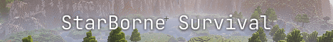 StarBorne Survival Server banner StarBorne Survival Server Minecraft server banner