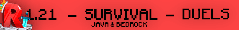 RedishSMP banner RedishSMP Minecraft server banner