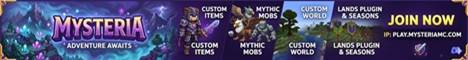 MysteriaMC banner MysteriaMC Minecraft server banner