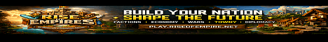 Rise of Empires banner Rise of Empires Minecraft server banner