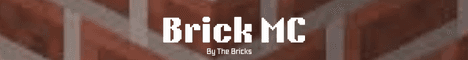 Brick MC banner Brick MC Minecraft server banner
