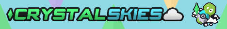 Crystal Skies Cobblemon banner Crystal Skies Cobblemon Minecraft server banner
