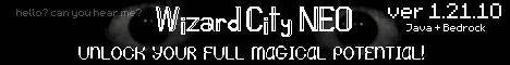 Wizard City NEO banner Wizard City NEO Minecraft server banner