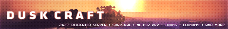 DuskCraft banner DuskCraft Minecraft server banner
