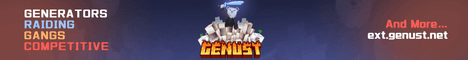 Genust banner Genust Minecraft server banner