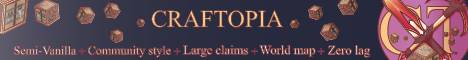 Craftopia banner Craftopia Minecraft server banner