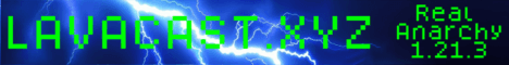 Lavacast banner Lavacast Minecraft server banner