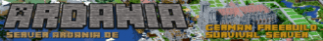 Ardania banner Ardania Minecraft server banner