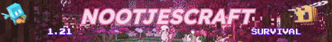 Nootjescraft banner Nootjescraft Minecraft server banner