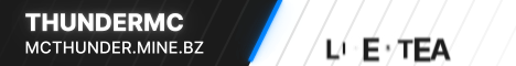 ThunderMC banner ThunderMC Minecraft server banner