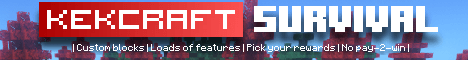 kekCraft banner kekCraft Minecraft server banner