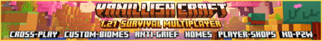 VanillishCraft SMP banner VanillishCraft SMP Minecraft server banner