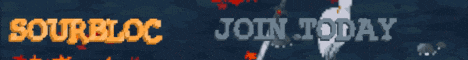 Sourbloc banner Sourbloc Minecraft server banner