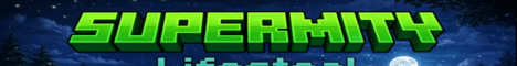 Supermity banner Supermity Minecraft server banner