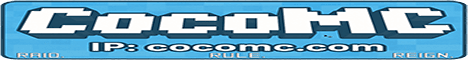 CocoMC banner CocoMC Minecraft server banner