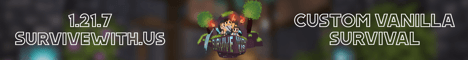 SurviveWithUs banner SurviveWithUs Minecraft server banner