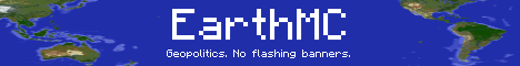 EarthMC banner EarthMC Minecraft server banner