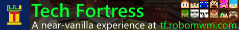 Tech Fortress banner Tech Fortress Minecraft server banner