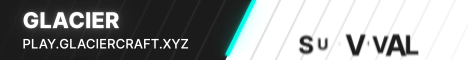 Glacier banner Glacier Minecraft server banner