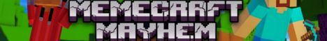 MemeCraft Mayhem banner MemeCraft Mayhem Minecraft server banner