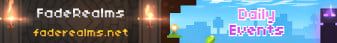 FadeRealms banner FadeRealms Minecraft server banner