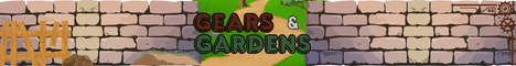 Gears & Gardens banner Gears & Gardens Minecraft server banner