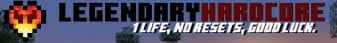 Legendary Hardcore banner Legendary Hardcore Minecraft server banner