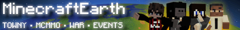 MinecraftEarth banner MinecraftEarth Minecraft server banner