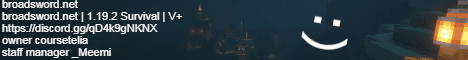 broadsword.net banner broadsword.net Minecraft server banner