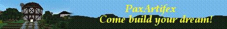 PaxArtfex banner PaxArtfex Minecraft server banner