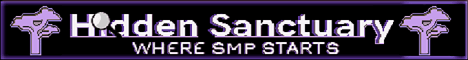 Hidden Sanctuary banner Hidden Sanctuary Minecraft server banner