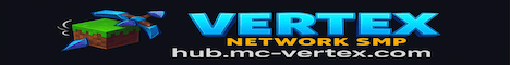 Vertex Network banner Vertex Network Minecraft server banner