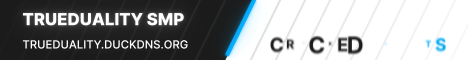 TrueDuality SMP banner TrueDuality SMP Minecraft server banner