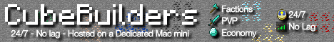 CubeBuilders banner CubeBuilders Minecraft server banner