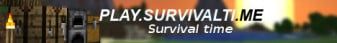Survival Time! banner Survival Time! Minecraft server banner
