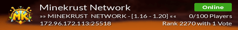Minekrust banner Minekrust Minecraft server banner