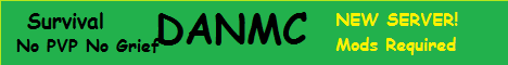 danmc Survival banner danmc Survival Minecraft server banner
