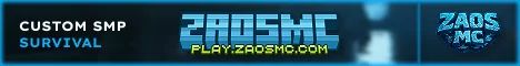 ZaosMC banner ZaosMC Minecraft server banner