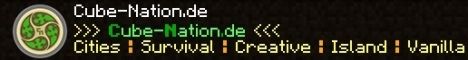 Cube-Nation.de banner Cube-Nation.de Minecraft server banner