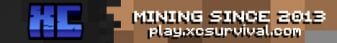 XCraft Survival banner XCraft Survival Minecraft server banner