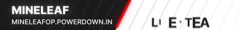 Mineleaf banner Mineleaf Minecraft server banner