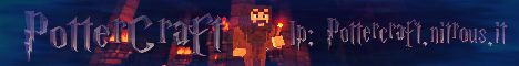 PotterCraftMC banner PotterCraftMC Minecraft server banner