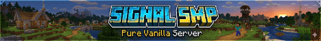 SignalSMP banner SignalSMP Minecraft server banner