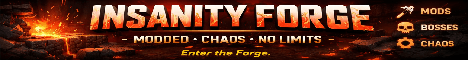 Insanity Forge banner Insanity Forge Minecraft server banner