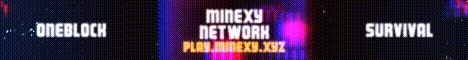 Minexy Network banner Minexy Network Minecraft server banner