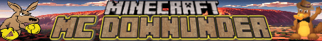 MC Down Under banner MC Down Under Minecraft server banner