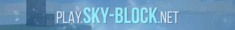 Sky-Block banner Sky-Block Minecraft server banner