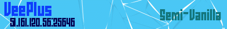 VeePlus banner VeePlus Minecraft server banner