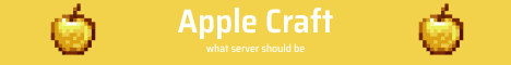 AppleCraft banner AppleCraft Minecraft server banner